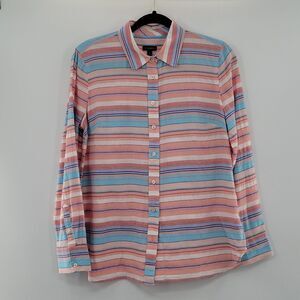 3 For $20 Talbots shares of Peach & Blue  button down shirt size S